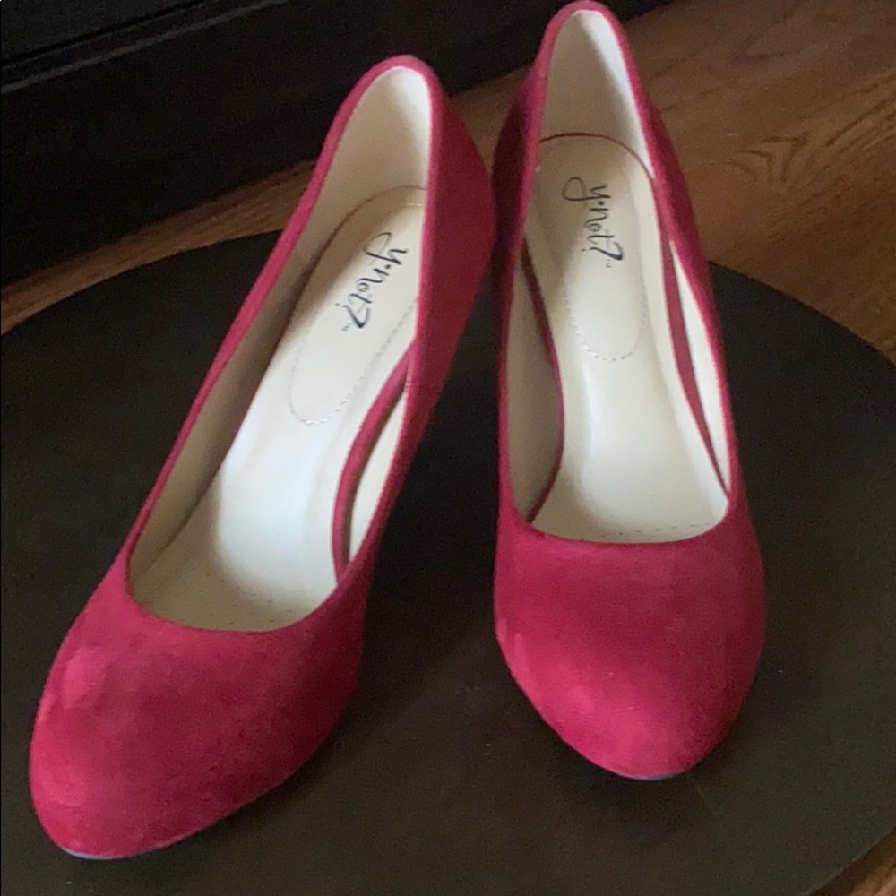Red Suede Heels